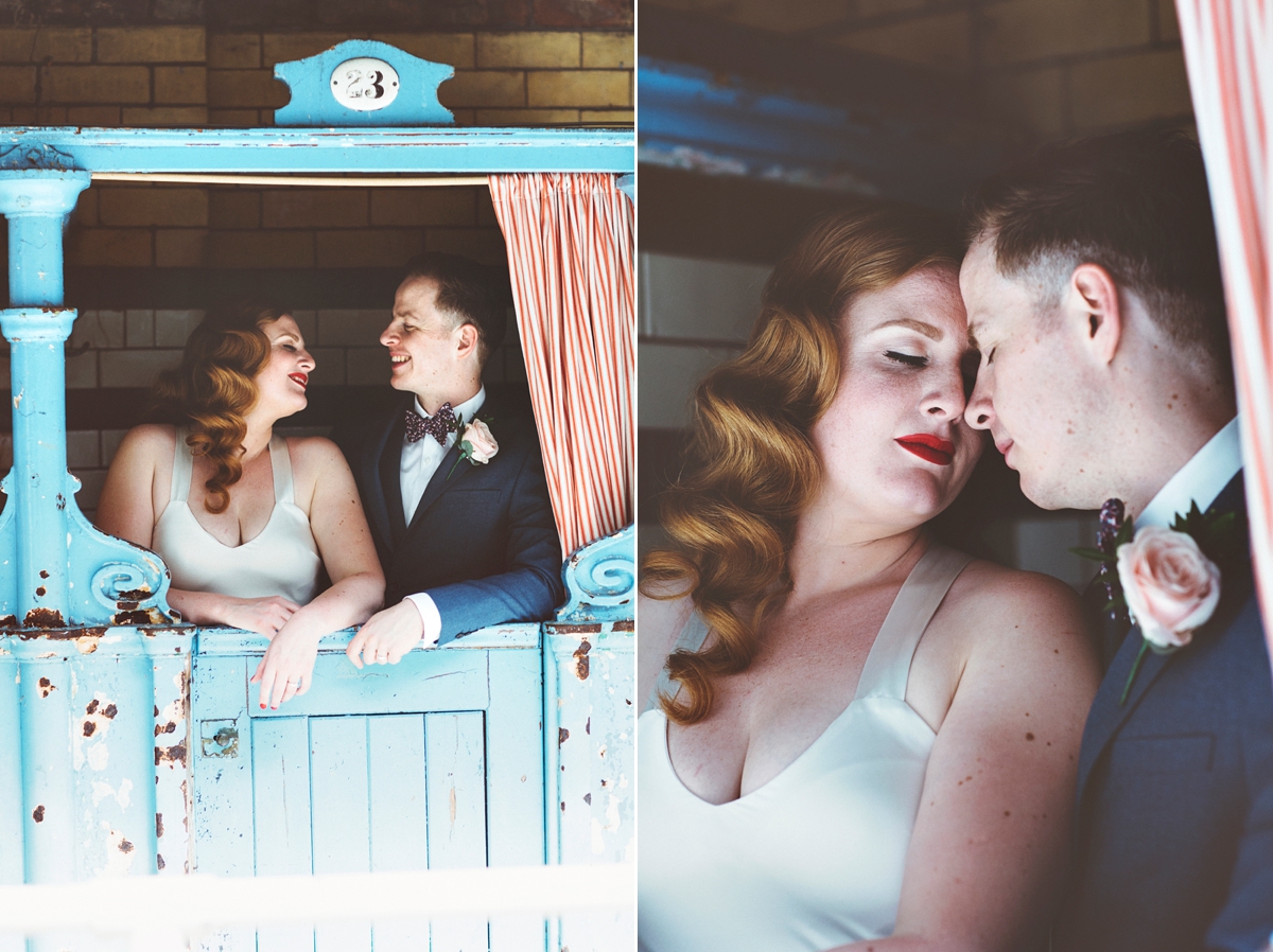 Halfpenny London bride Vintage inspired Manchester Victorian Baths wedding 40