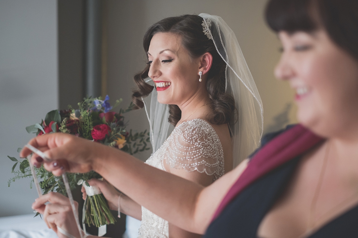 Maggie Sottero beaded dress Liverpool city wedding 11