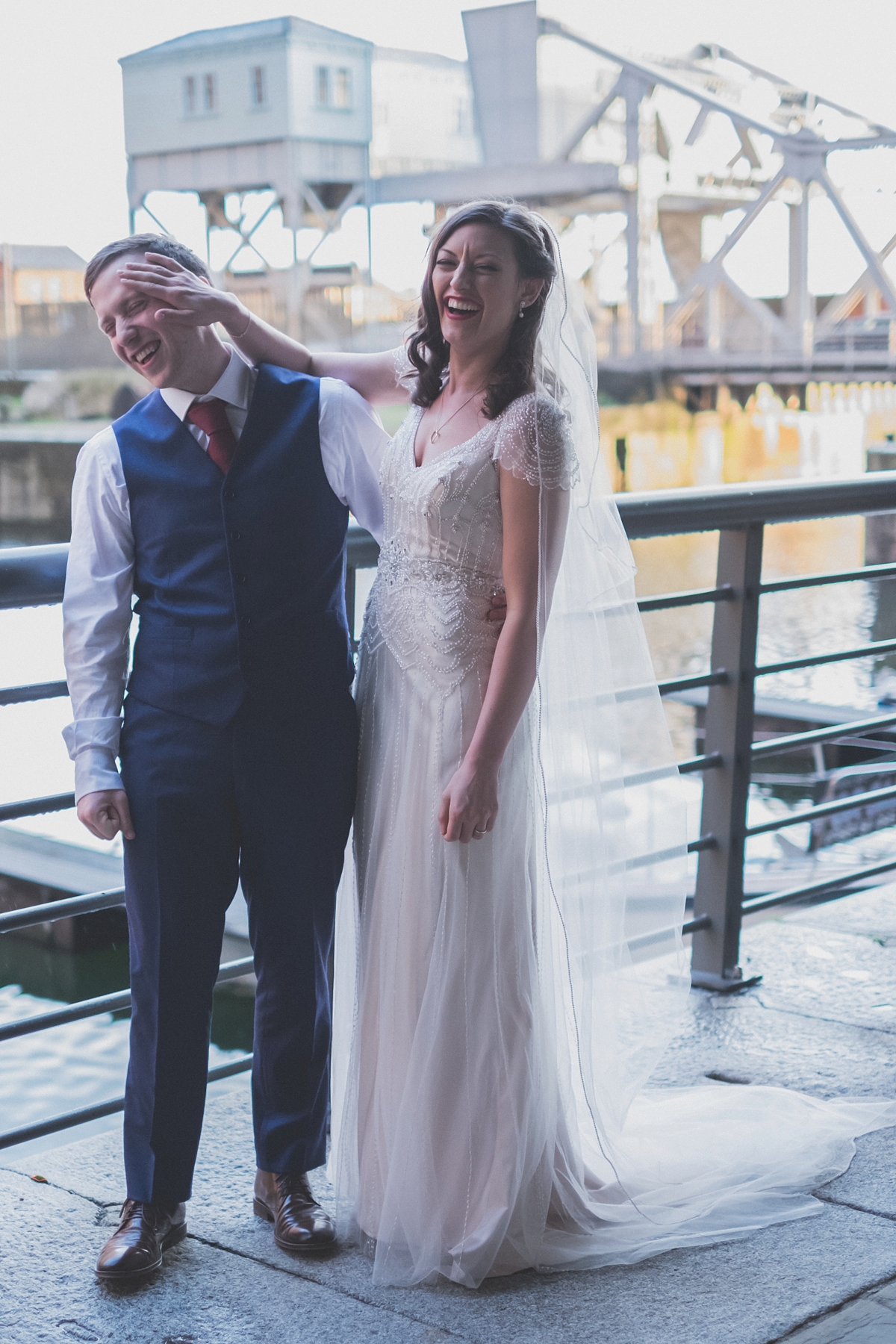 Maggie Sottero beaded dress Liverpool city wedding 29