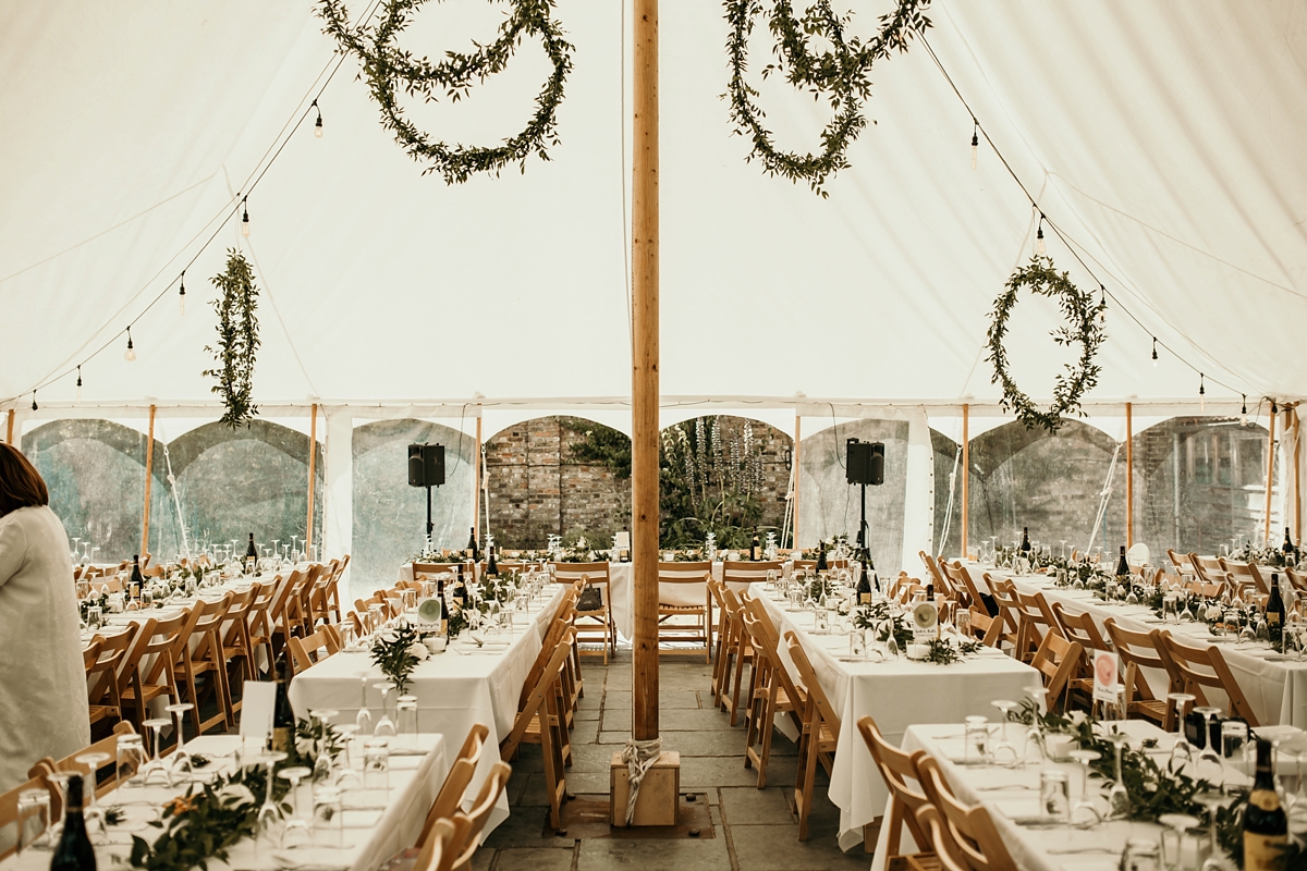 Pronovias bride elegant walled garden wedding in Essex 22