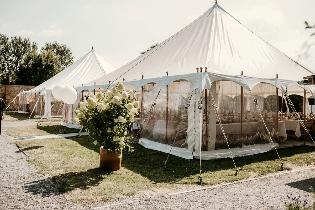 Pronovias bride elegant walled garden wedding in Essex 24