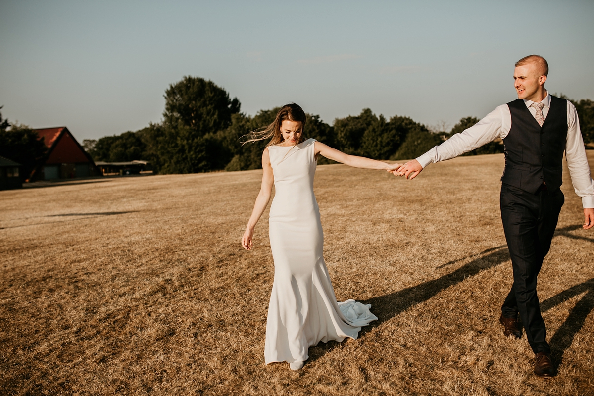 Pronovias bride elegant walled garden wedding in Essex 32