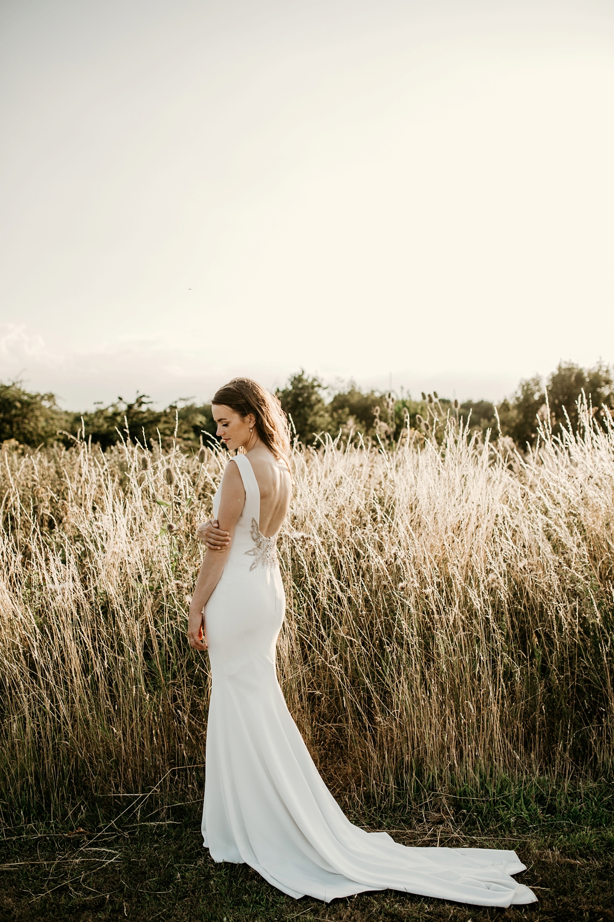 Pronovias bride elegant walled garden wedding in Essex 35