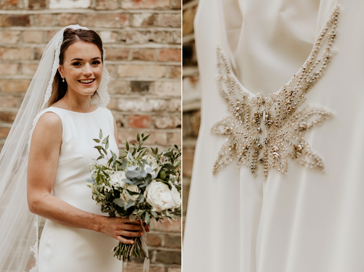 Pronovias bride elegant walled garden wedding in Essex 4