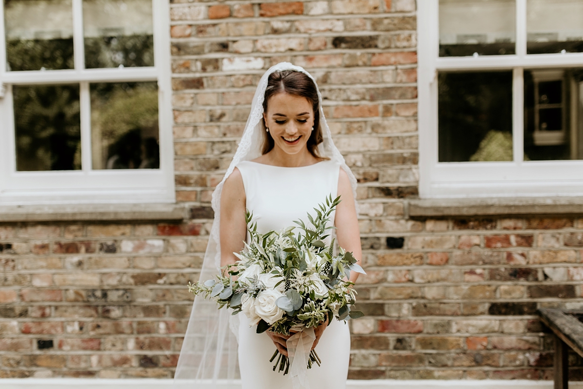 Pronovias bride elegant walled garden wedding in Essex 6
