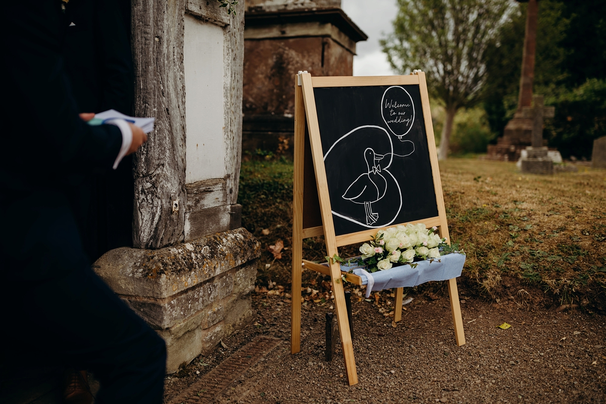 Stewart Parvin dress rainy day wedding at home Richard Skins Photography 20