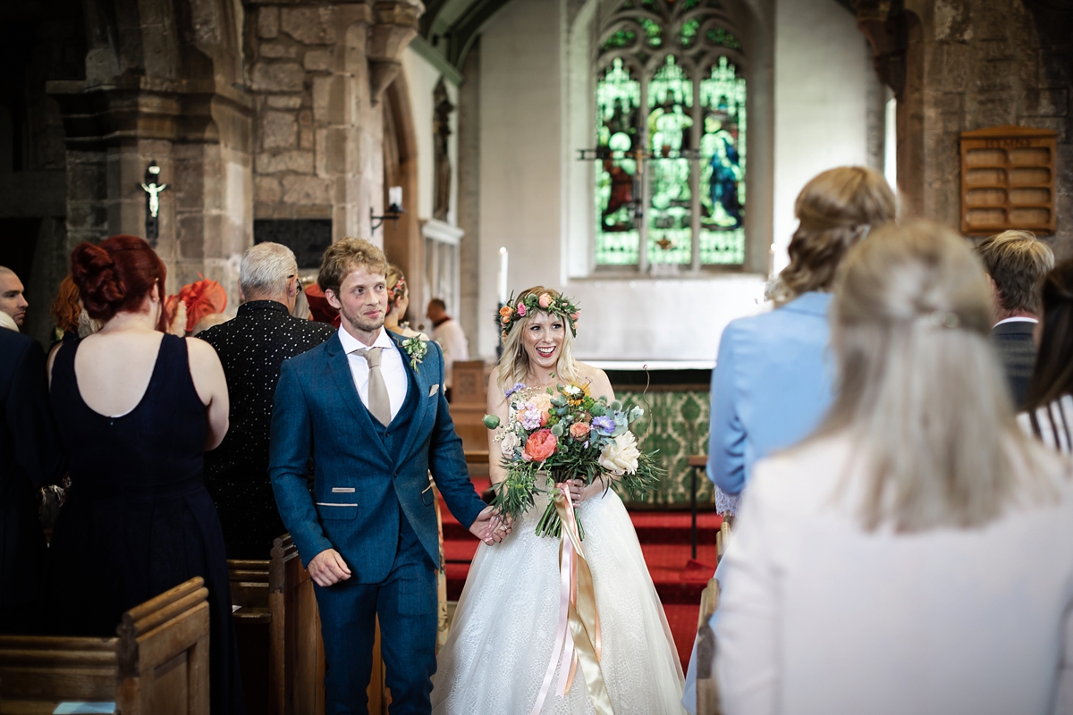 14 Charlotte Balbier dress nature inspired barn wedding Yorkshire