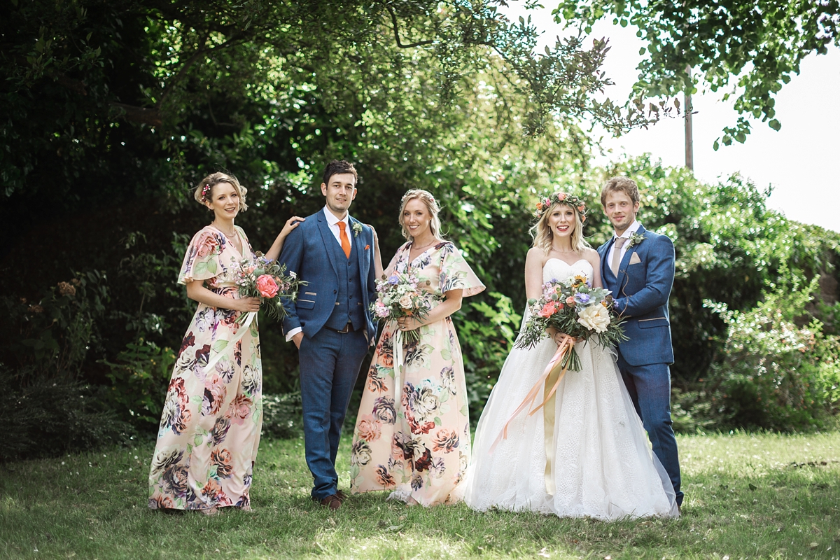 16 Charlotte Balbier dress nature inspired barn wedding Yorkshire