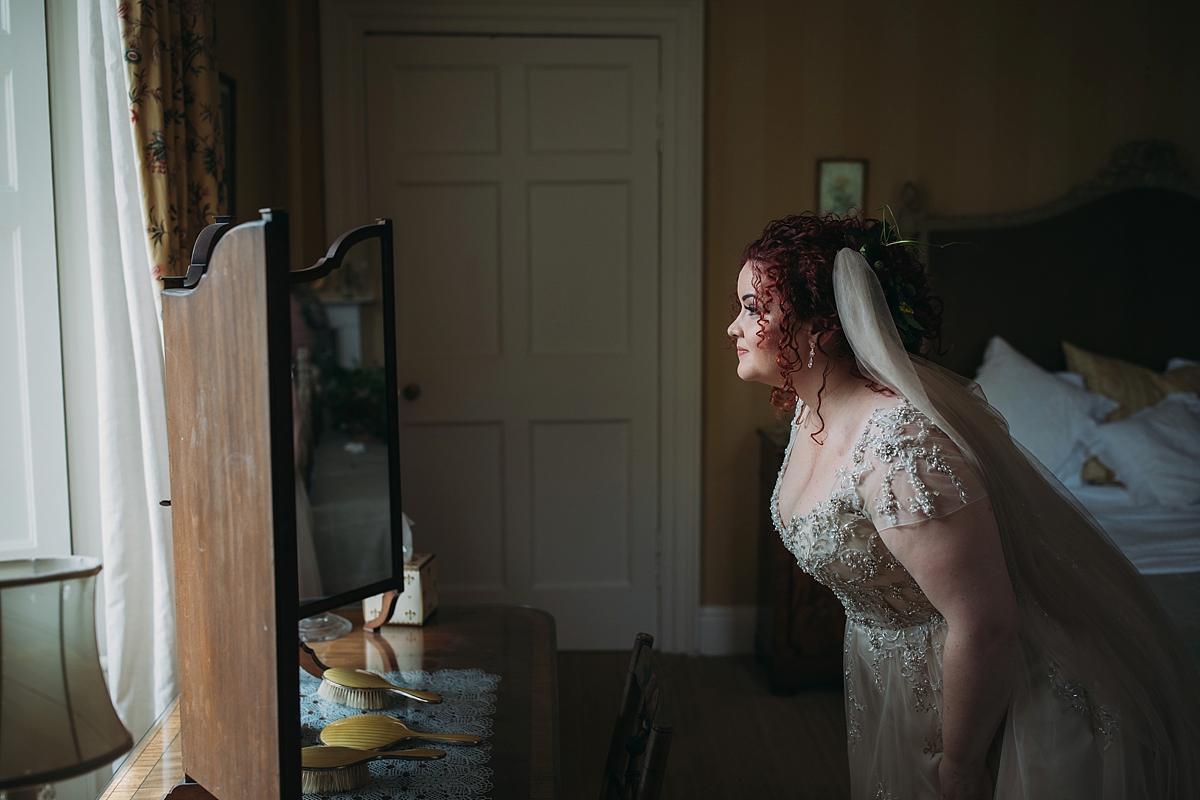 18 Maggie Sottero dress literature inspired woodland wedding Scotland