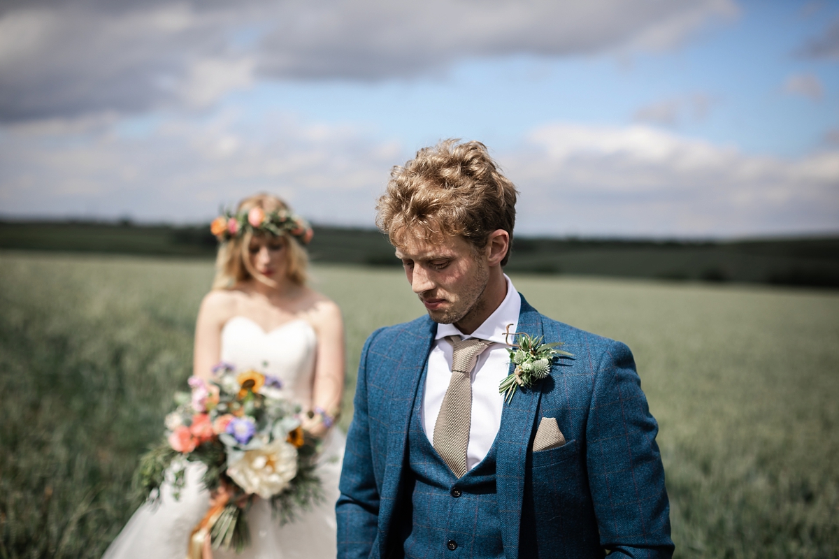 19 Charlotte Balbier dress nature inspired barn wedding Yorkshire - A Charlotte Balbier Dress + Flower Crown For a Nature Inspired Barn Wedding in Yorkshire 19 Charlotte Balbier dress nature inspired barn wedding Yorkshire
