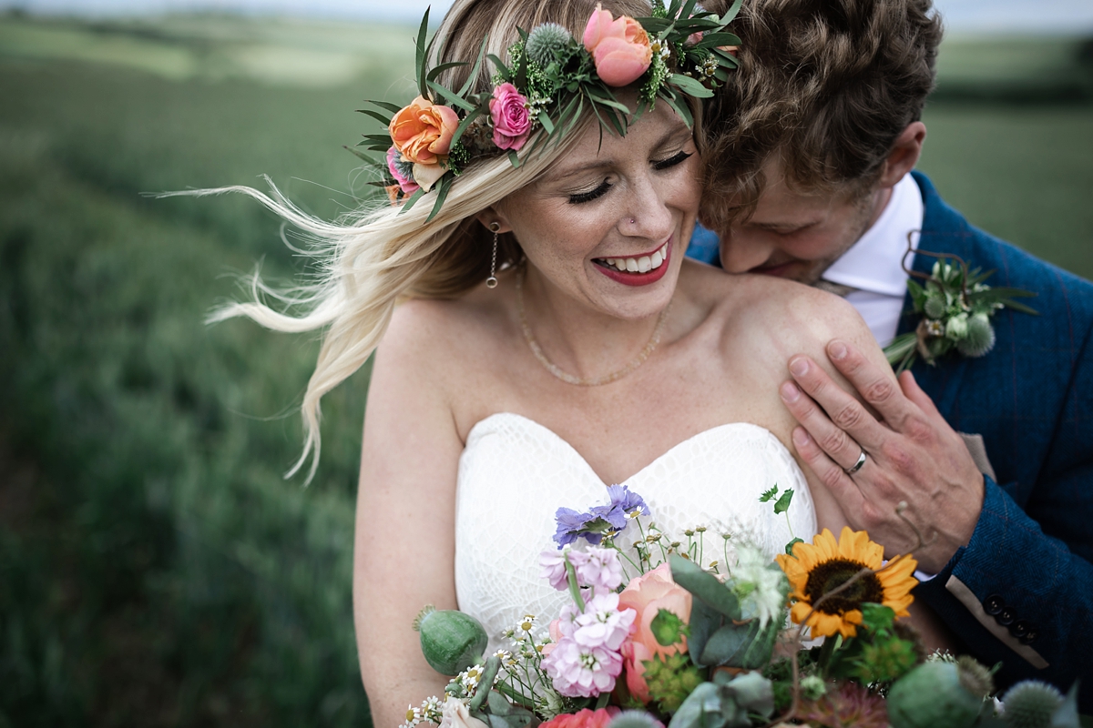 20 Charlotte Balbier dress nature inspired barn wedding Yorkshire