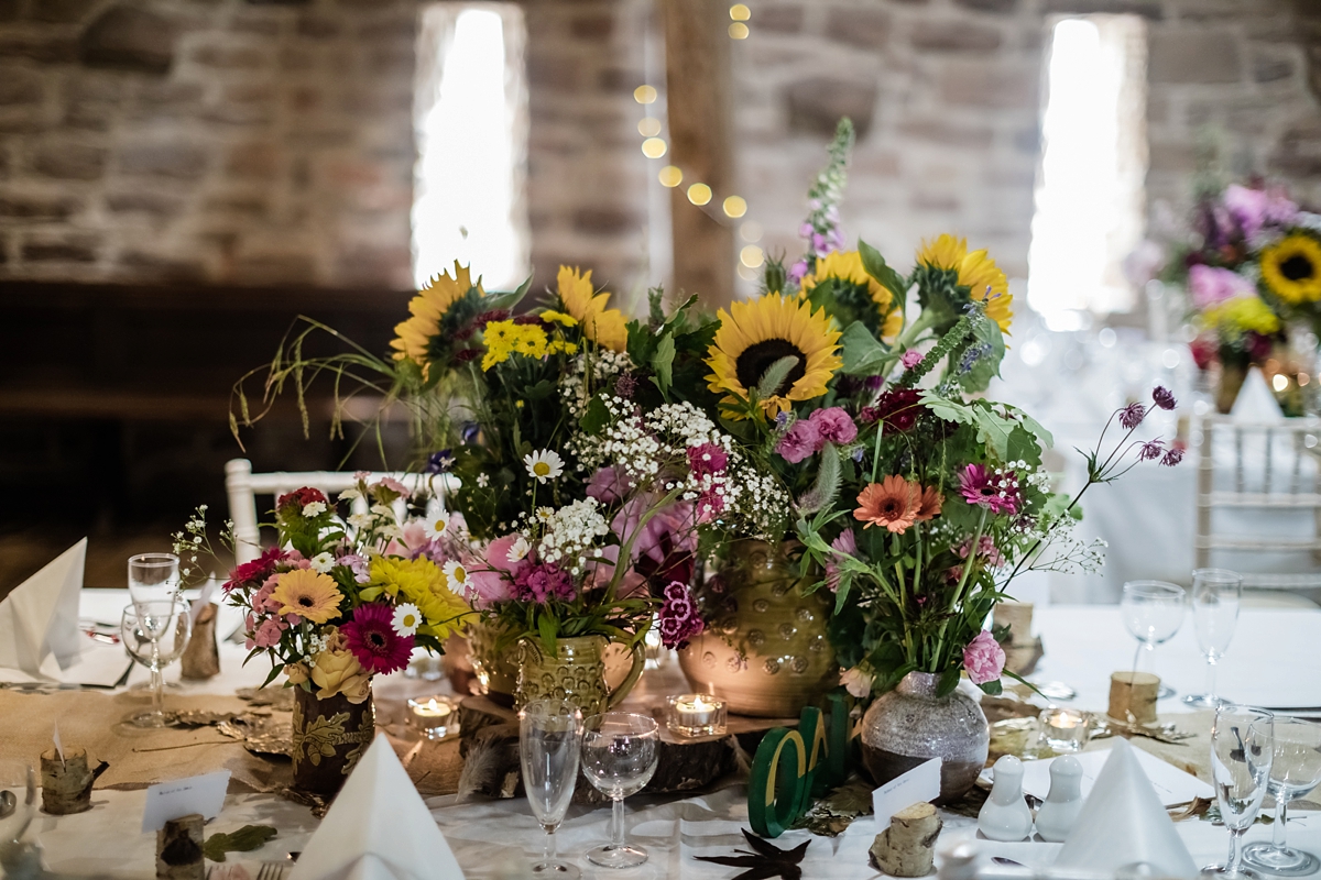 23 Charlotte Balbier dress nature inspired barn wedding Yorkshire