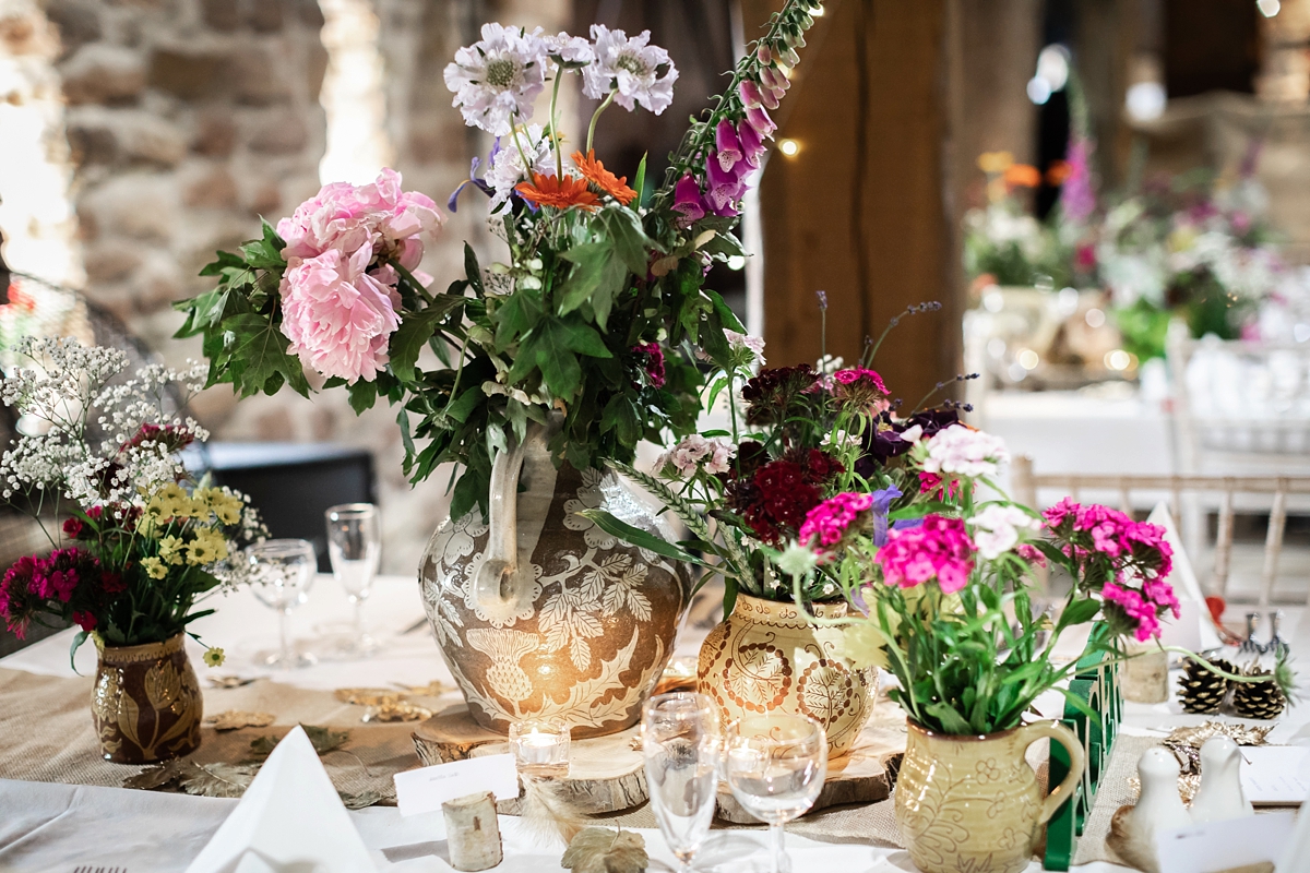 24 Charlotte Balbier dress nature inspired barn wedding Yorkshire