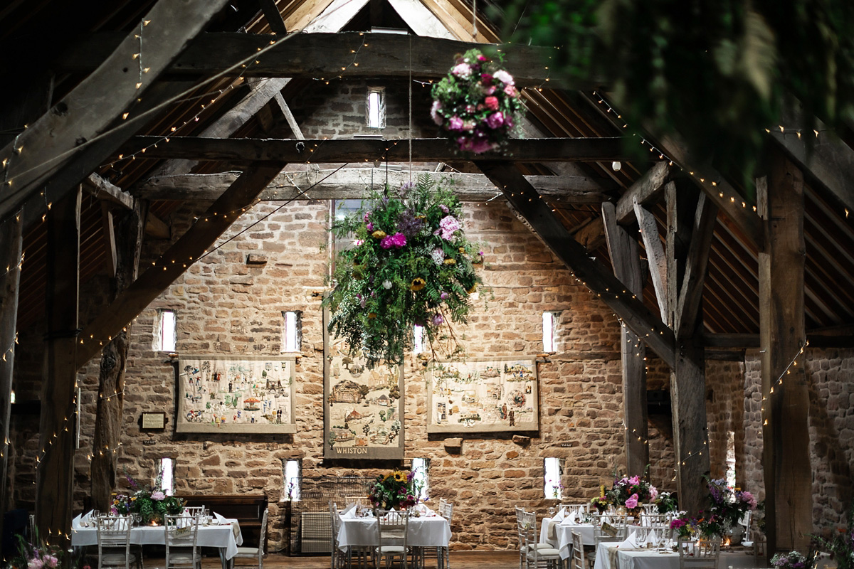 25 Charlotte Balbier dress nature inspired barn wedding Yorkshire