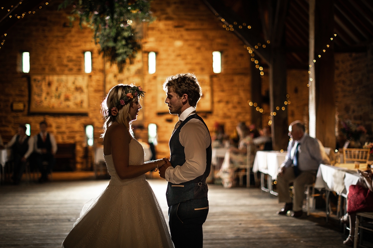 29 Charlotte Balbier dress nature inspired barn wedding Yorkshire