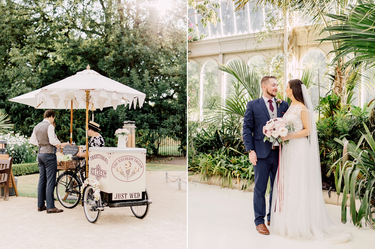 35 Catherine Deane dress romantic glasshouse wedding