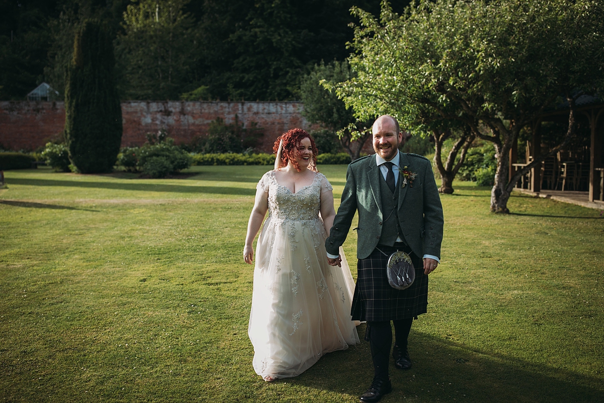 38 Maggie Sottero dress literature inspired woodland wedding Scotland