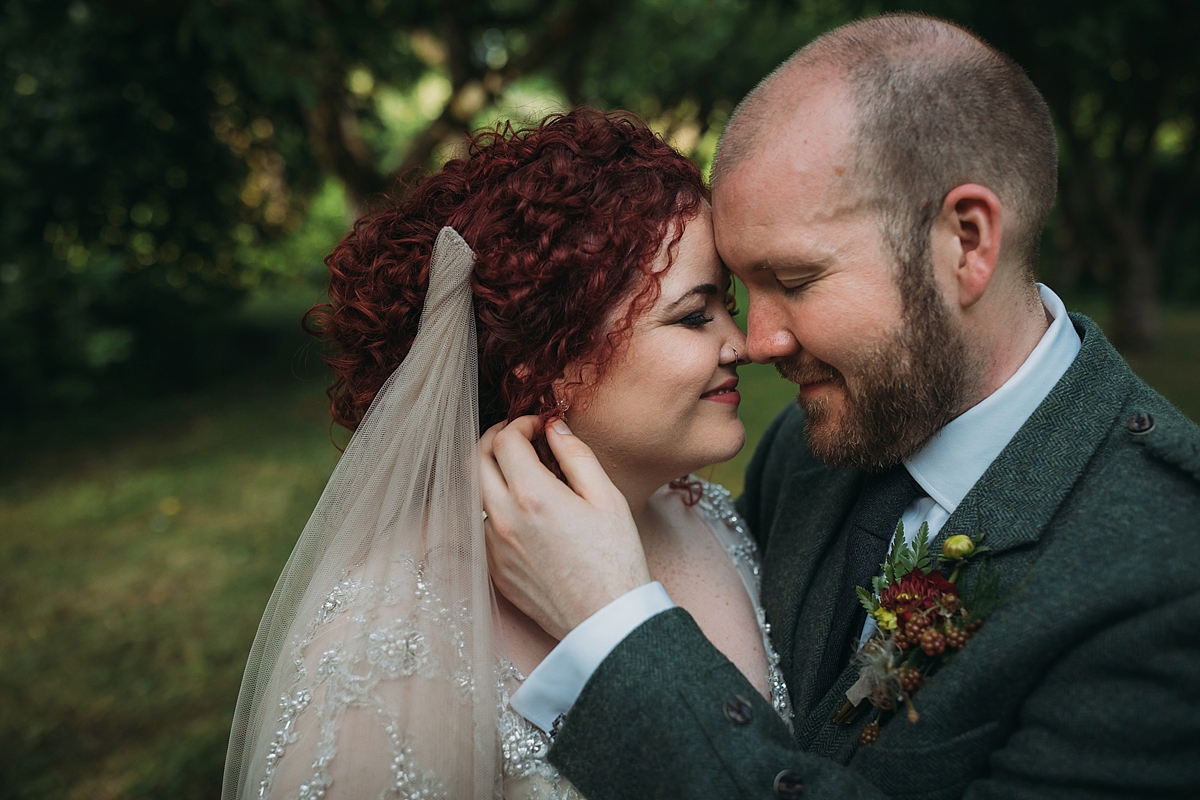 39 Maggie Sottero dress literature inspired woodland wedding Scotland