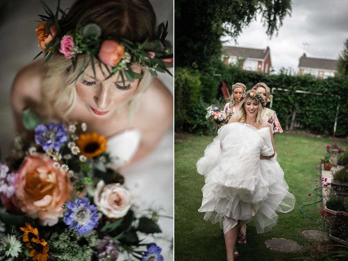 4 Charlotte Balbier dress nature inspired barn wedding Yorkshire - A Charlotte Balbier Dress + Flower Crown For a Nature Inspired Barn Wedding in Yorkshire 4 Charlotte Balbier dress nature inspired barn wedding Yorkshire