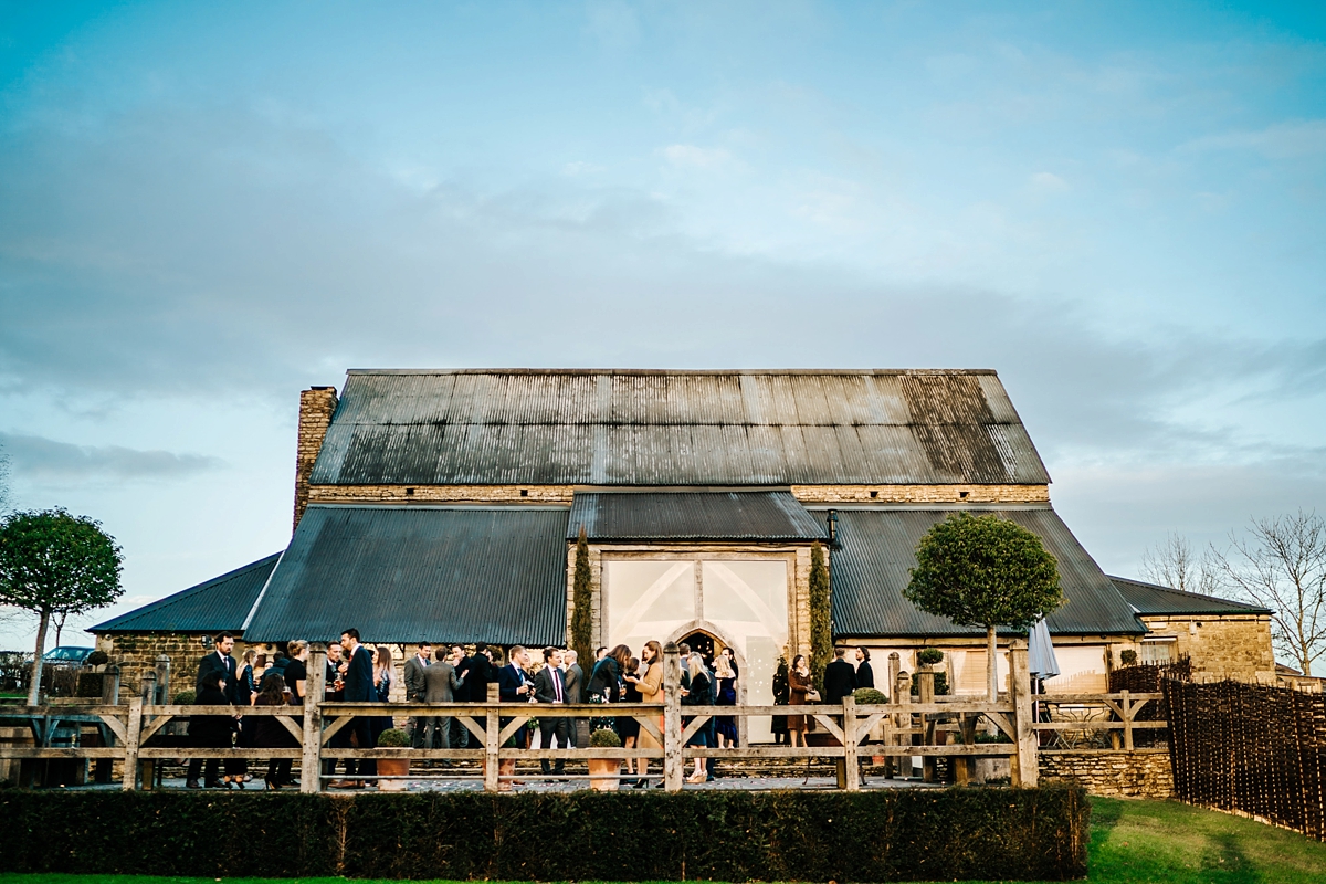 47 Justin Alexander bride celstial inspired winter barn wedding