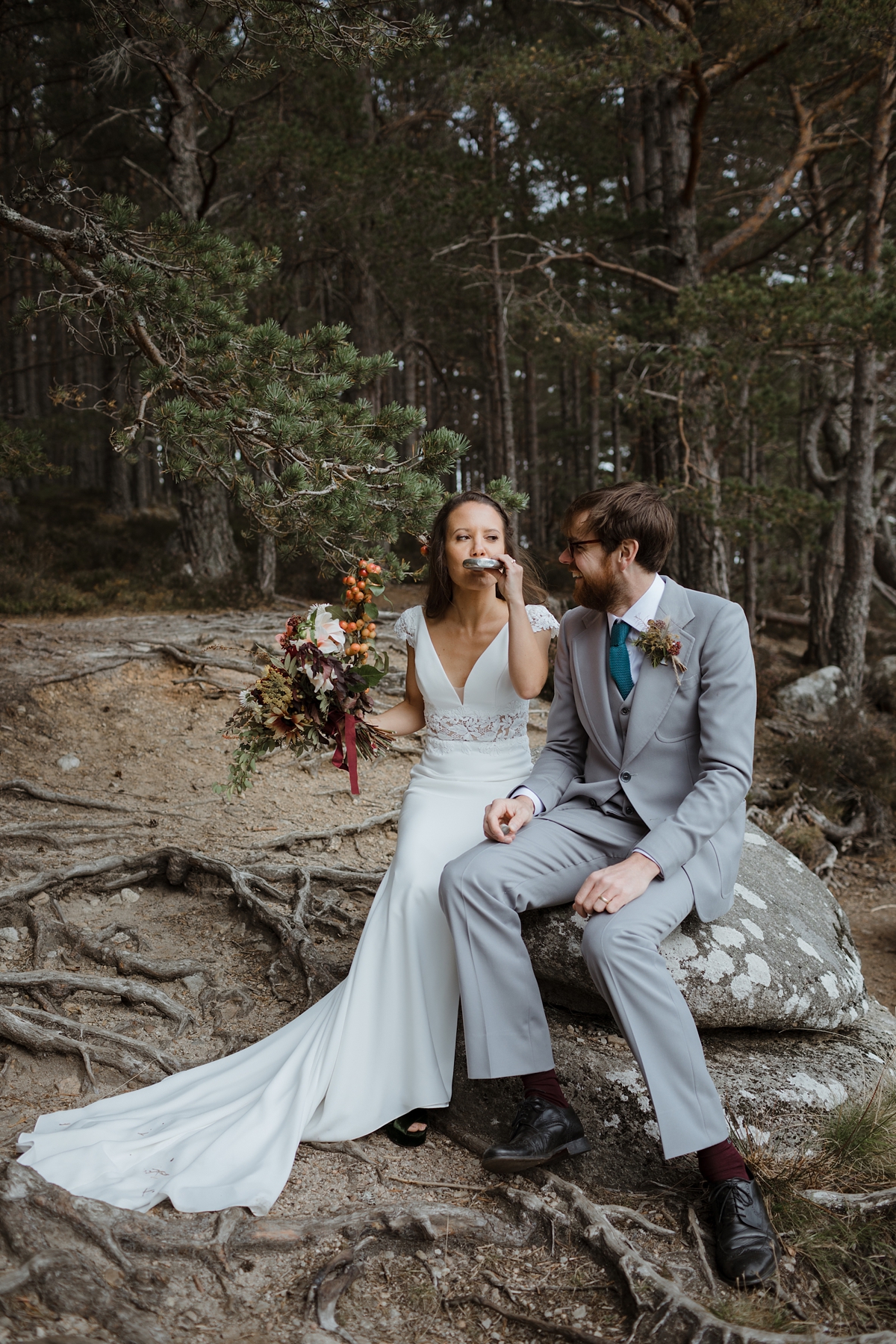 50 Magical Woodland Lochside wedding in Scotland