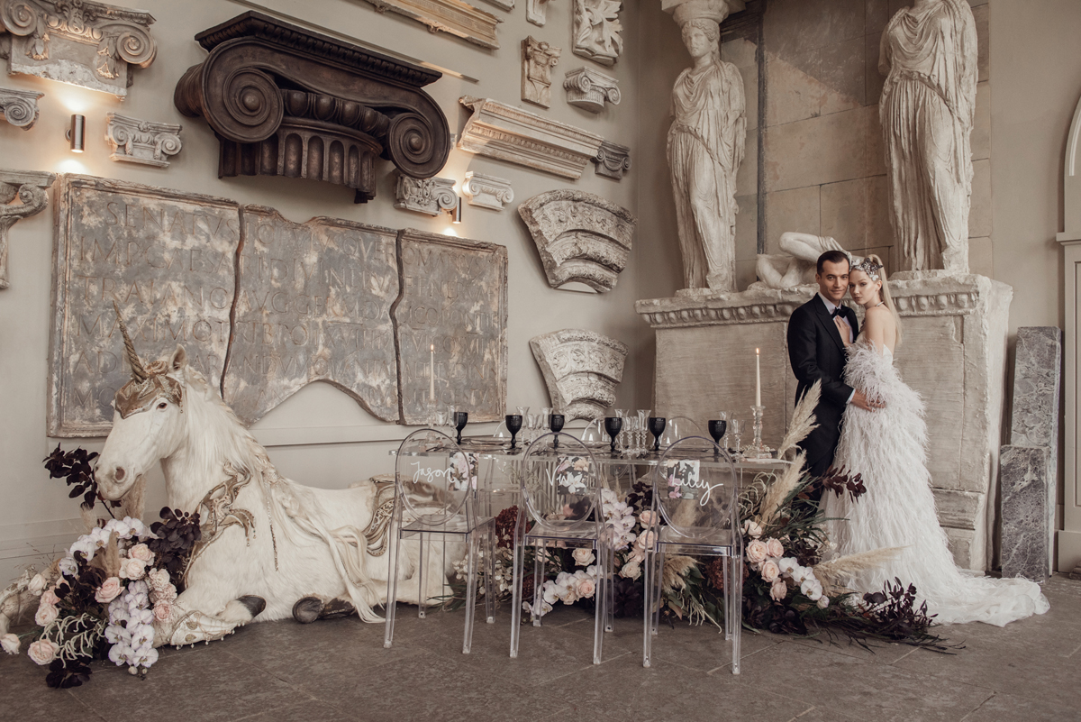 Aynhoe Park surrel fantastical luxurious wedding inspiration 34