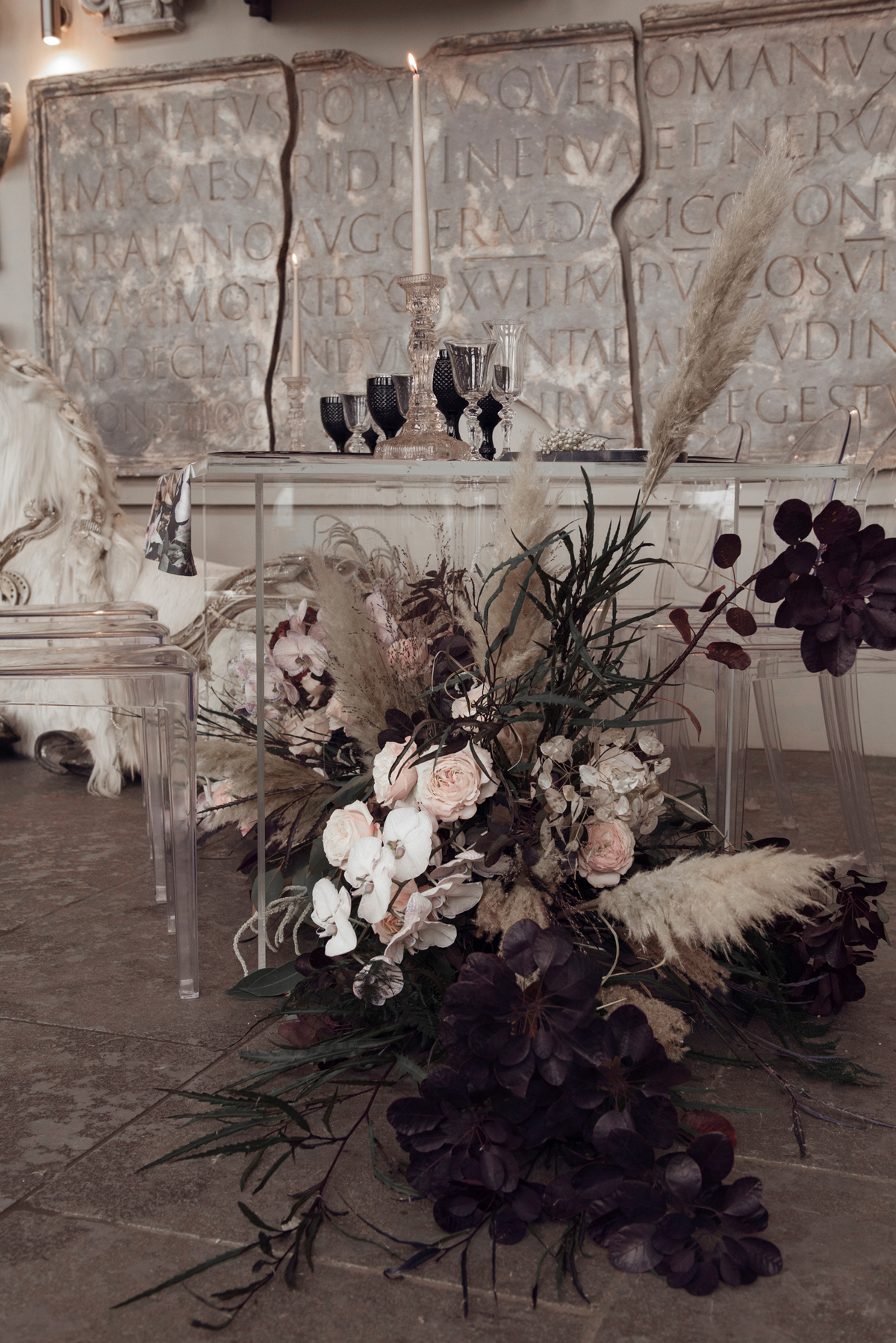 Aynhoe Park surrel fantastical luxurious wedding inspiration 50
