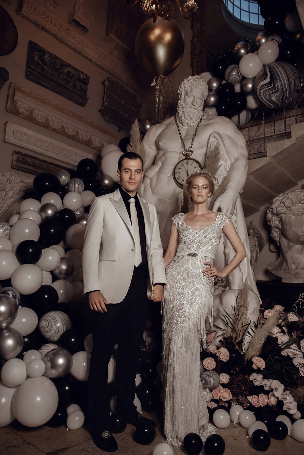 Aynhoe Park surrel fantastical luxurious wedding inspiration 58