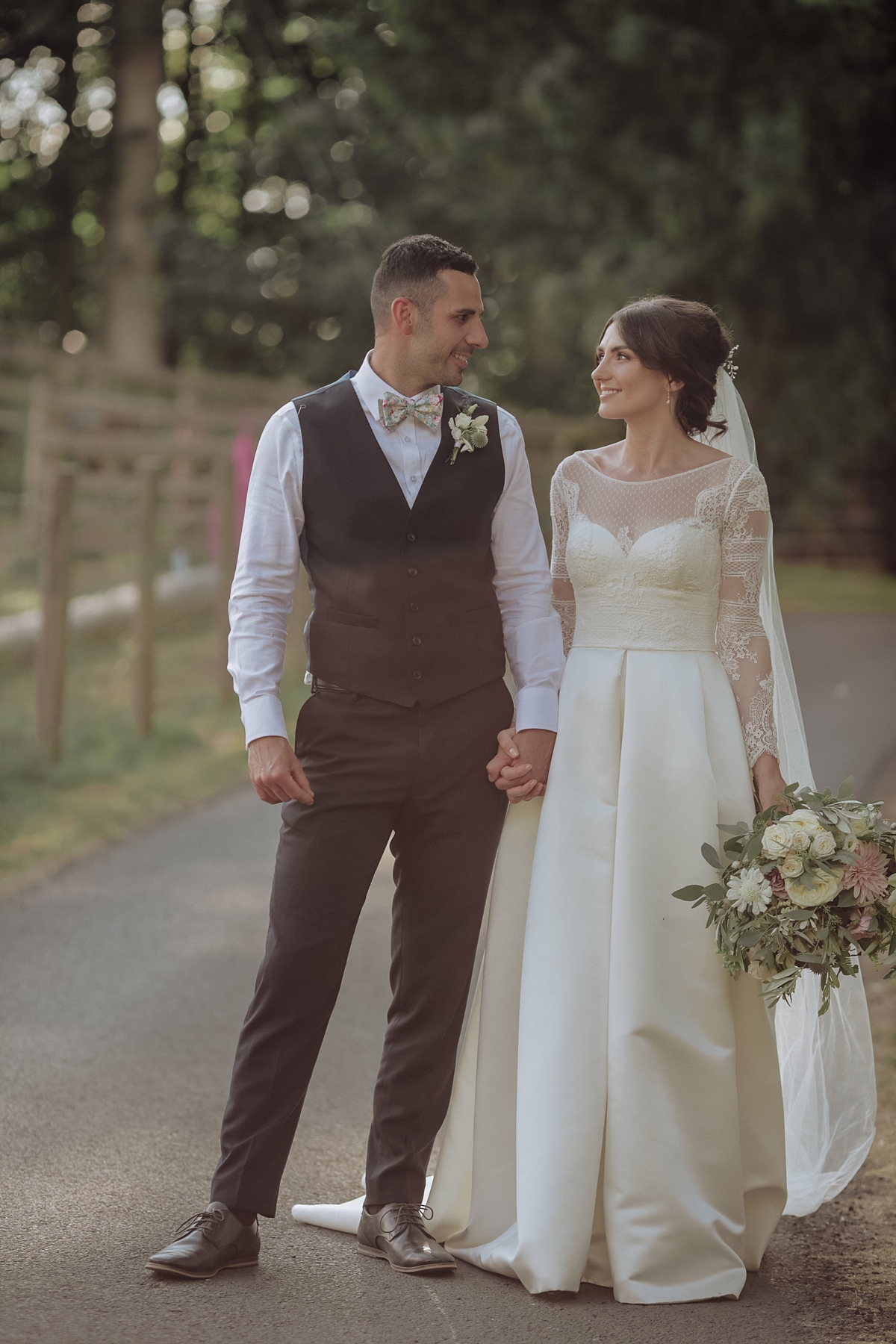 Jesus Peiro dress botanical Northumbria countryside wedding 15