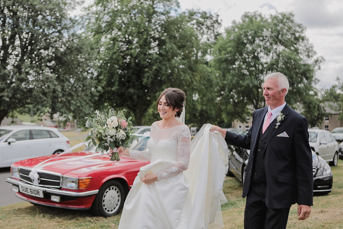 Jesus Peiro dress botanical Northumbria countryside wedding 24