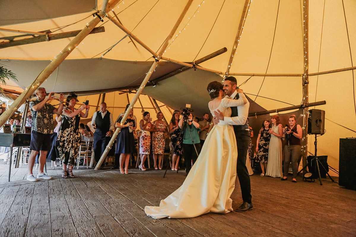 Jesus Peiro dress botanical Northumbria countryside wedding 54