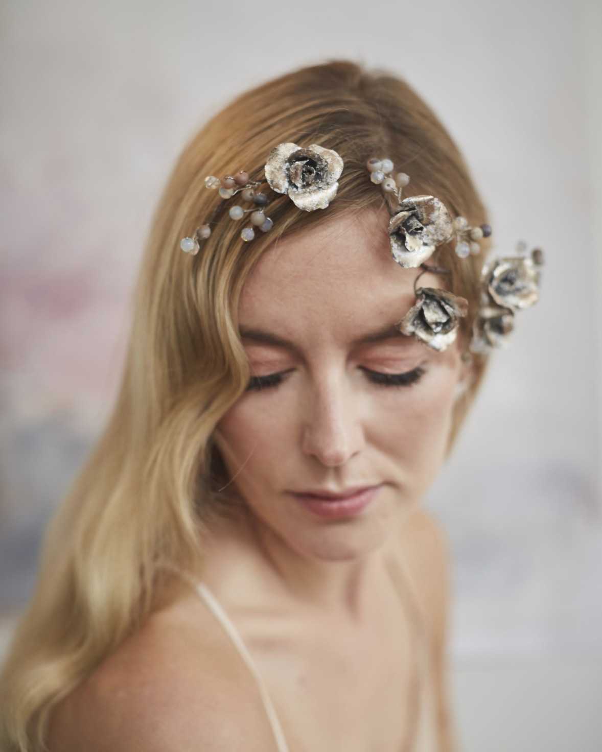 Lila Leaf bridal hair accessory