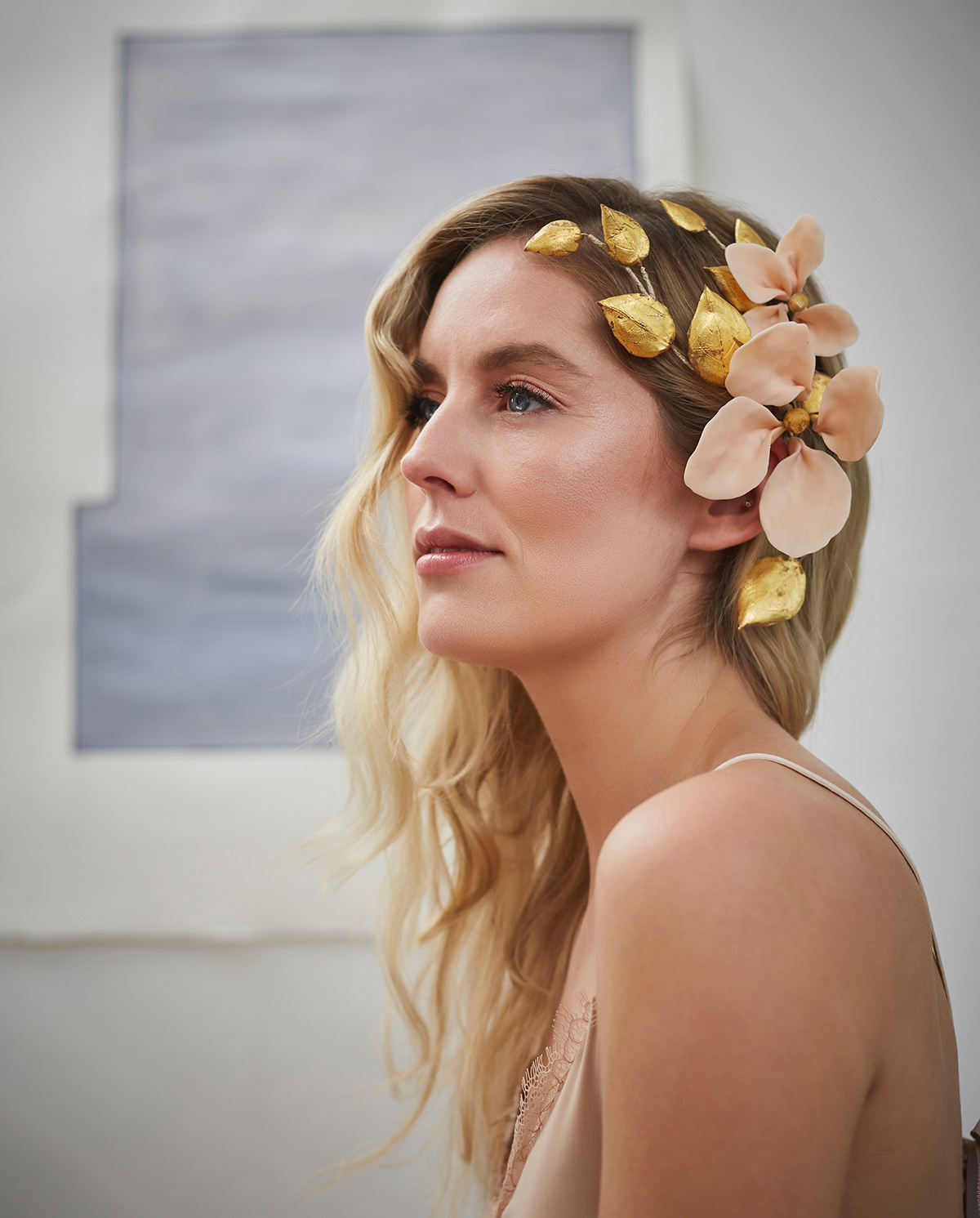 Lila ceramic bridal floral headpieces 1