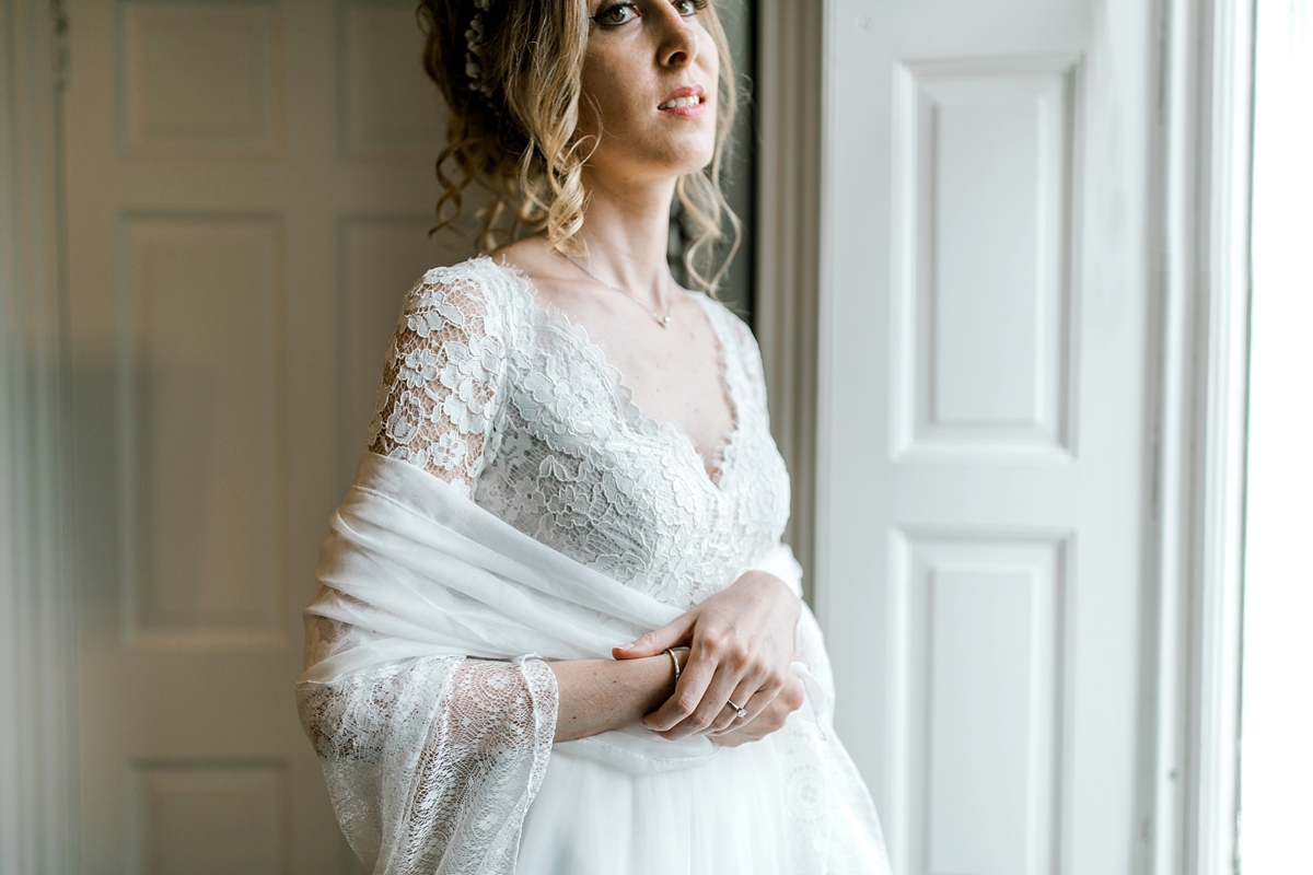 Marie Laporte French lace wedding dress 4