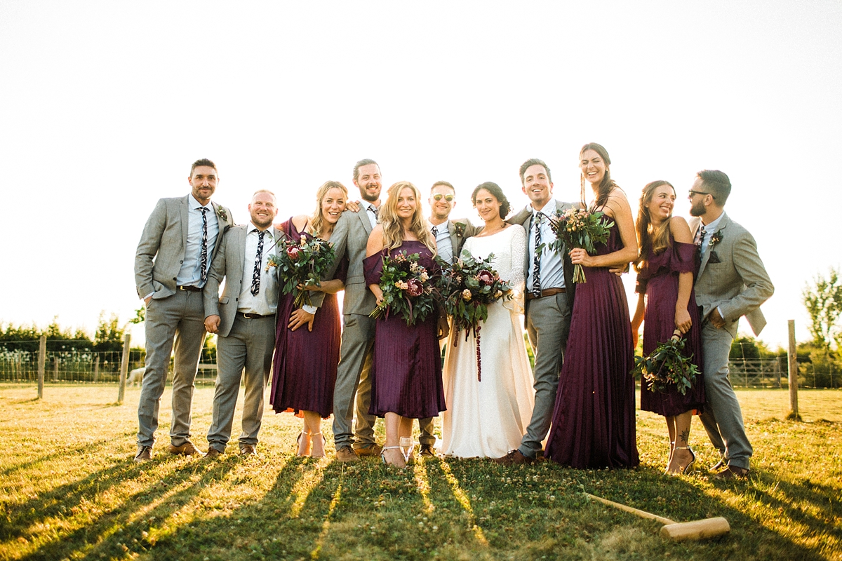 Rolling in Roses boho bride dress South Farm wedding 32