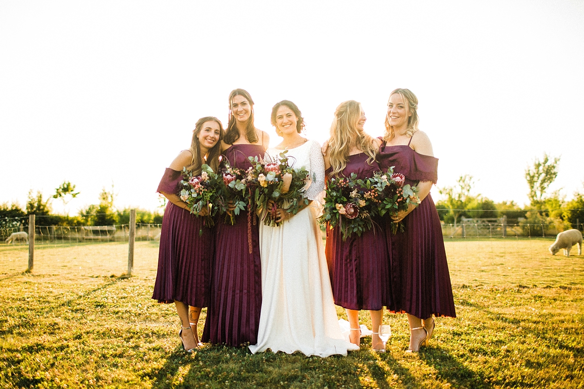 Rolling in Roses boho bride dress South Farm wedding 34