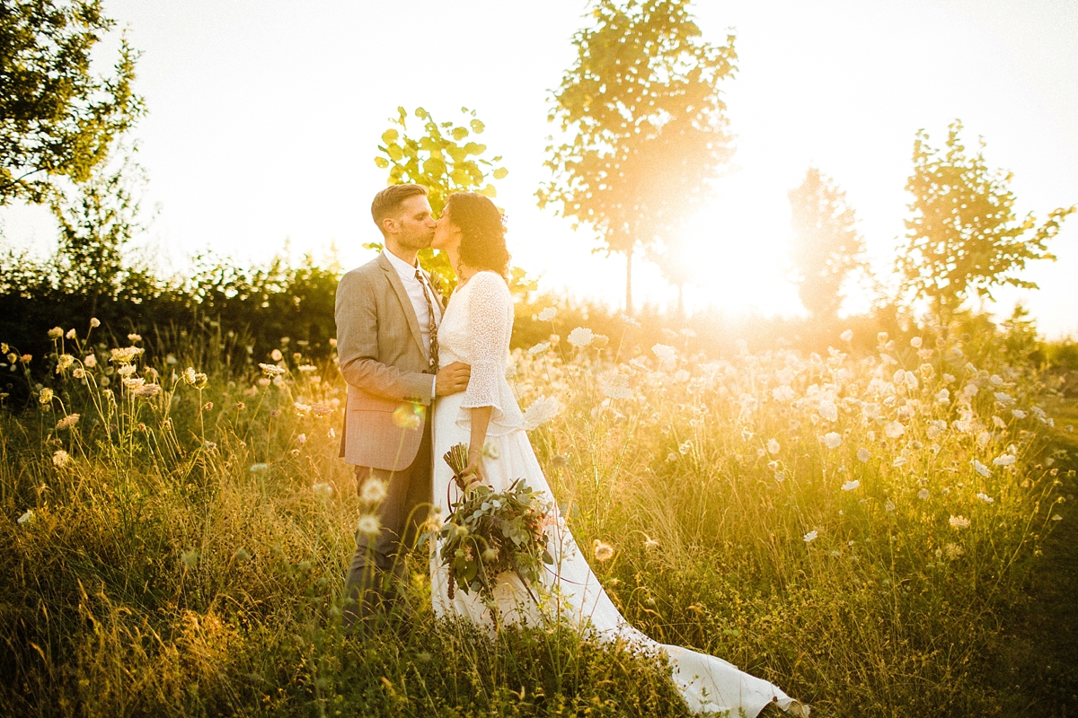 Rolling in Roses boho bride dress South Farm wedding 37