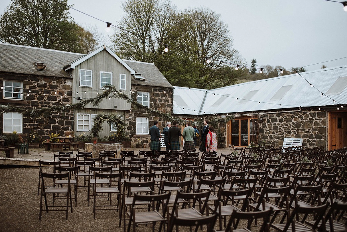 Susanna Greening dress outdoor Spring wedding Scotland 10