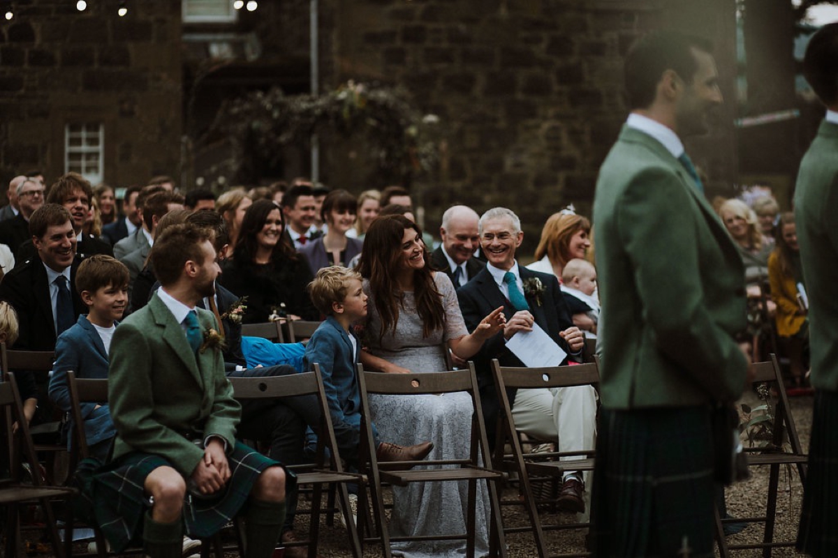 Susanna Greening dress outdoor Spring wedding Scotland 22