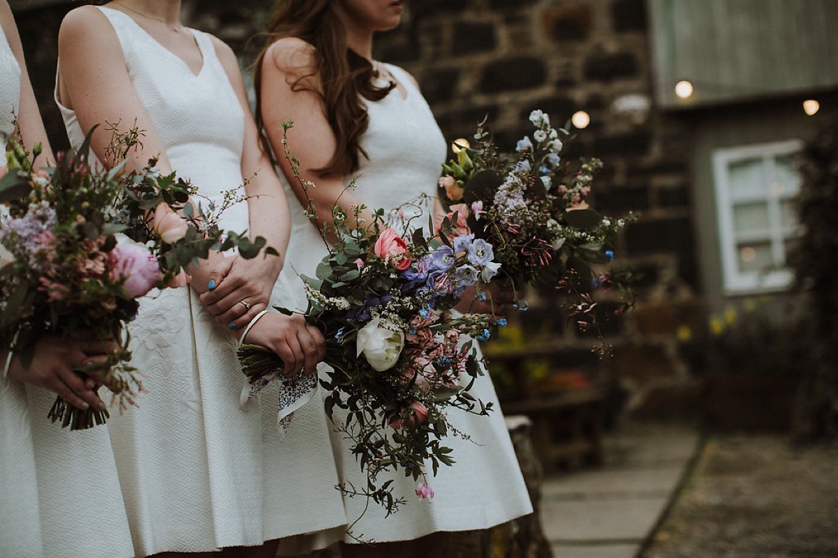 Susanna Greening dress outdoor Spring wedding Scotland 24