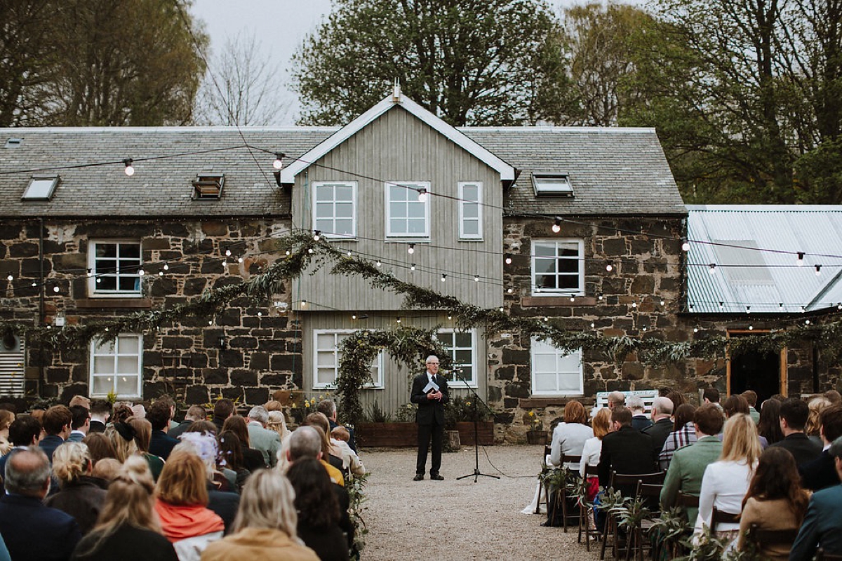 Susanna Greening dress outdoor Spring wedding Scotland 27