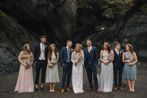 A Needle & Thread Dress for a North Devon Wedding by the Sea