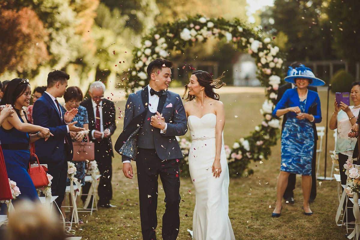 14 Enzoani dress intimate French garden wedding Chinese bride