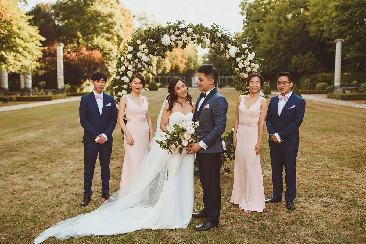 16 Enzoani dress intimate French garden wedding Chinese bride