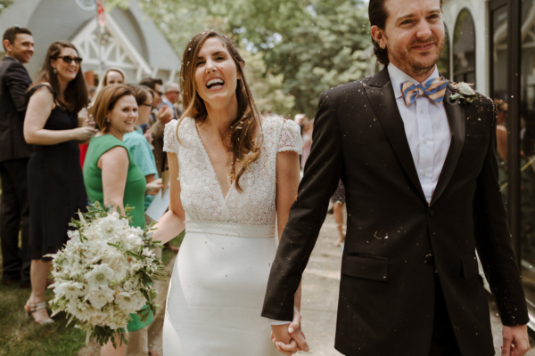 A Laure De Sagazan Gown For A Shelter Island Wedding in New York