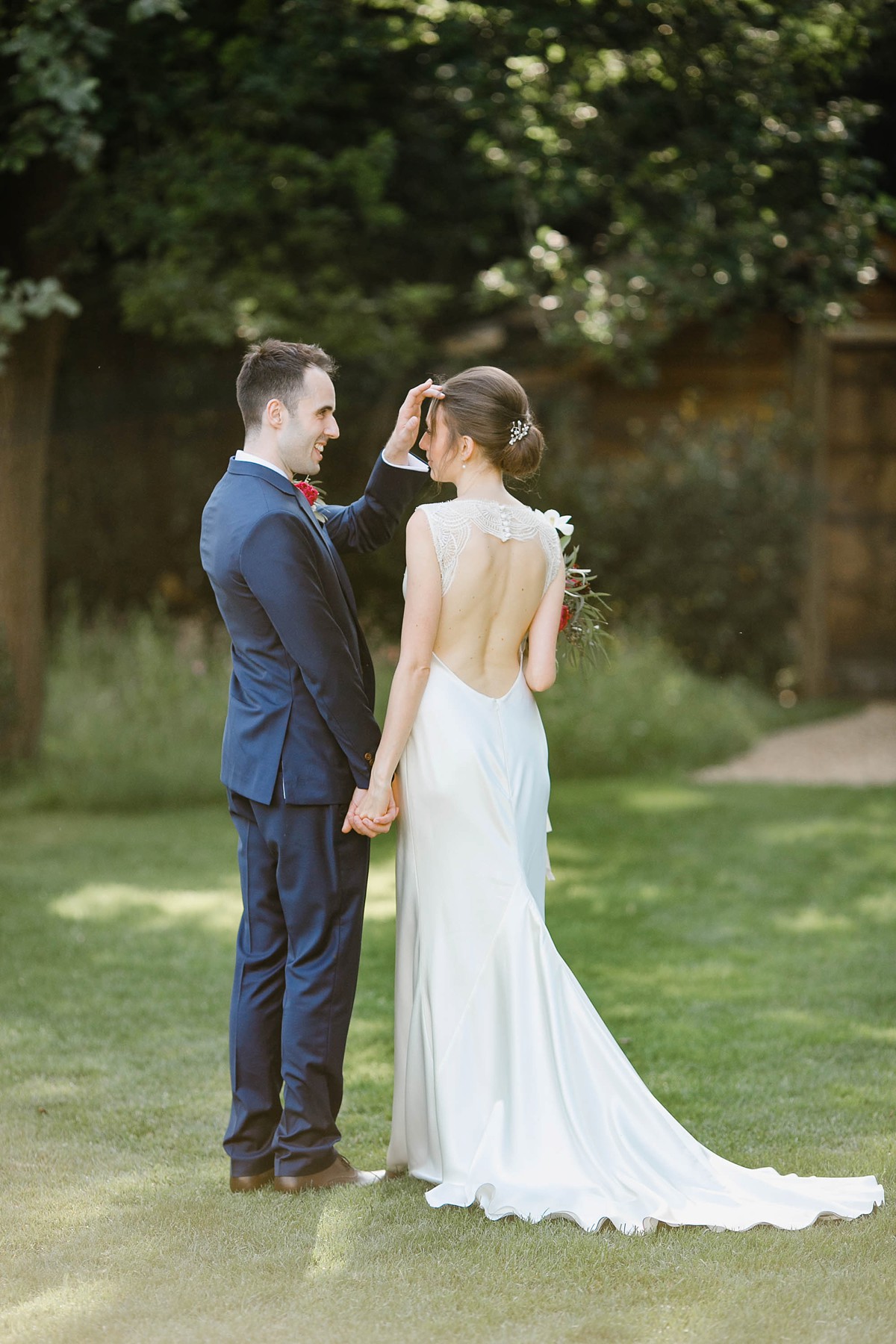 35 Suzanne Neville backless dress Millbridge Court wedding