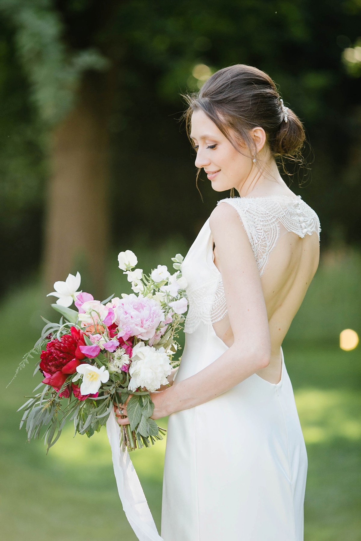 36 Suzanne Neville backless dress Millbridge Court wedding