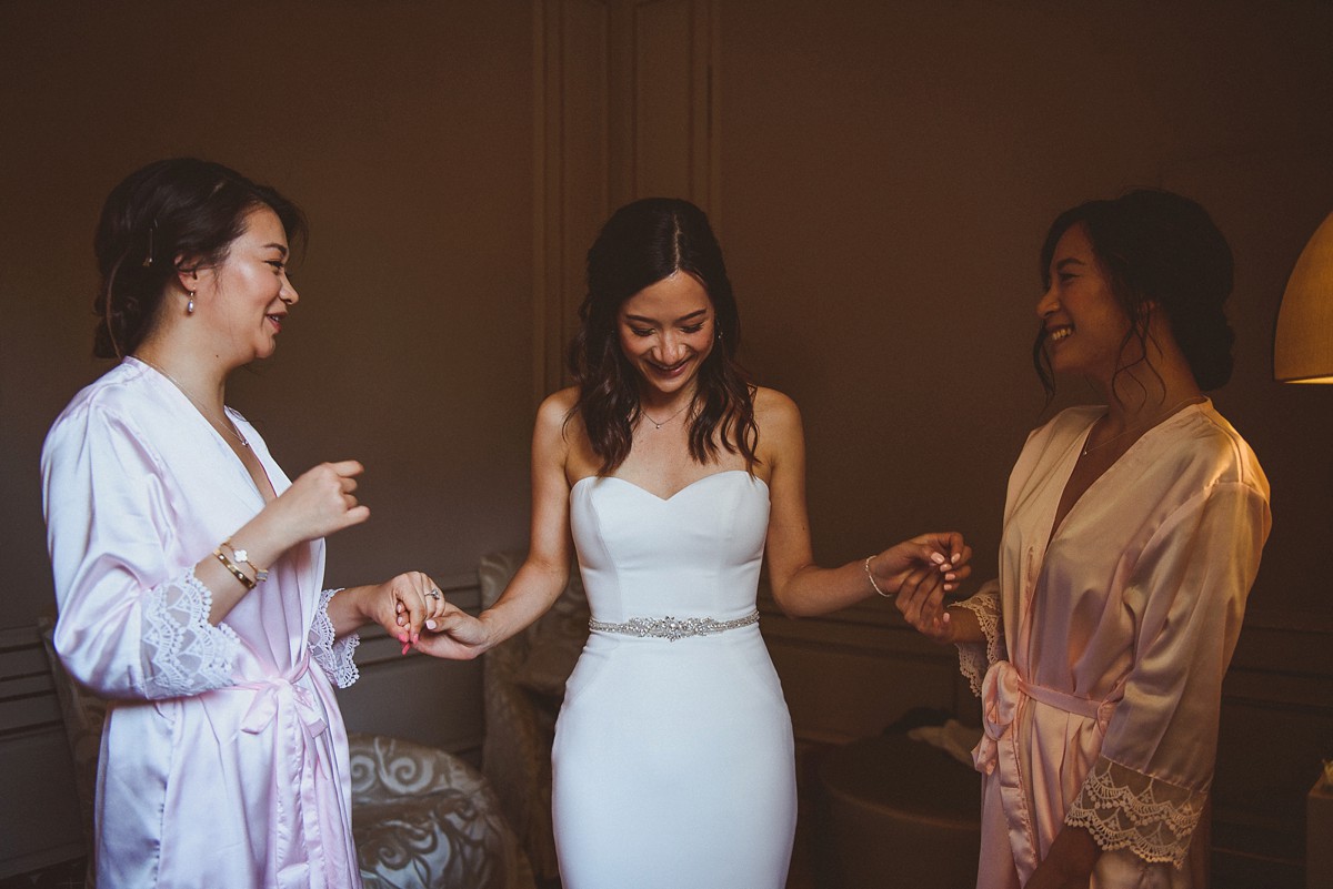 4 Enzoani dress intimate French garden wedding Chinese bride