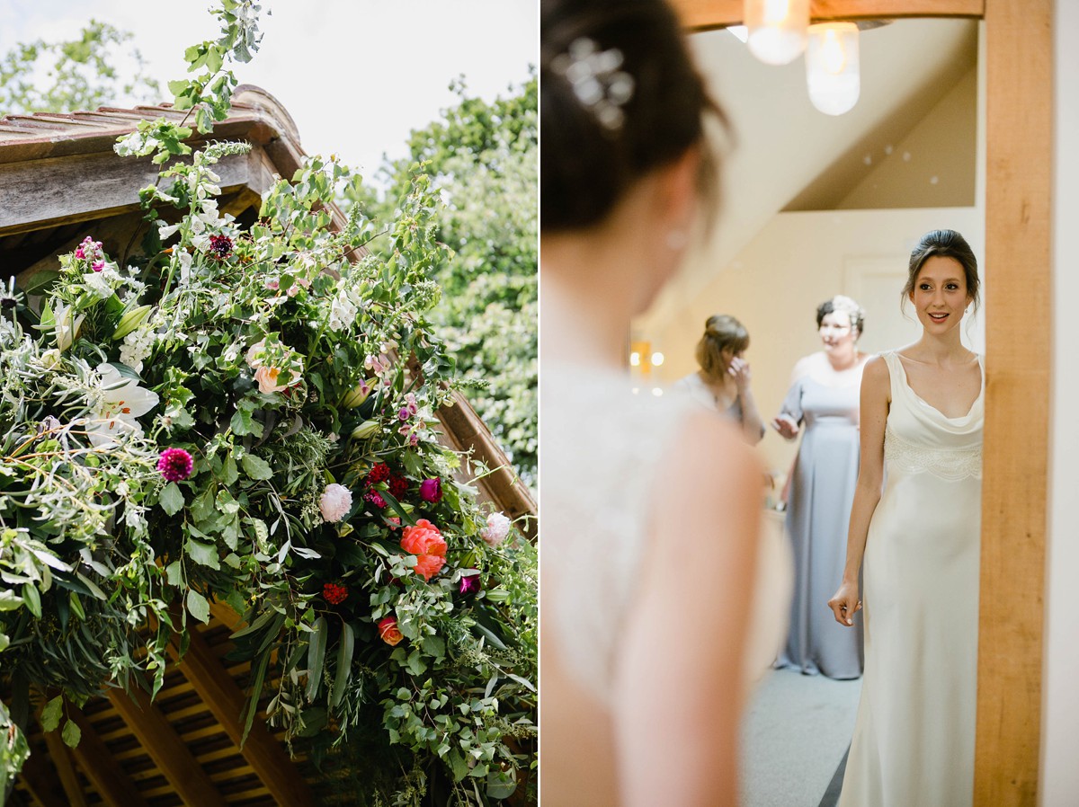 4 Suzanne Neville backless dress Millbridge Court wedding