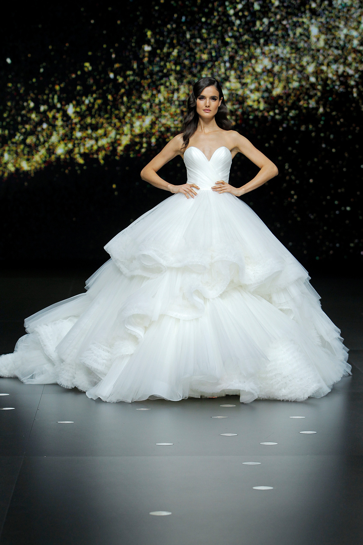 41 EARTHRISE Pronovias Fashion Show 2019 - Pronovias 2020 Collection, 'Beyond The Stars': Images + Video from the Barcelona Fashion Show 41 EARTHRISE Pronovias Fashion Show 2019